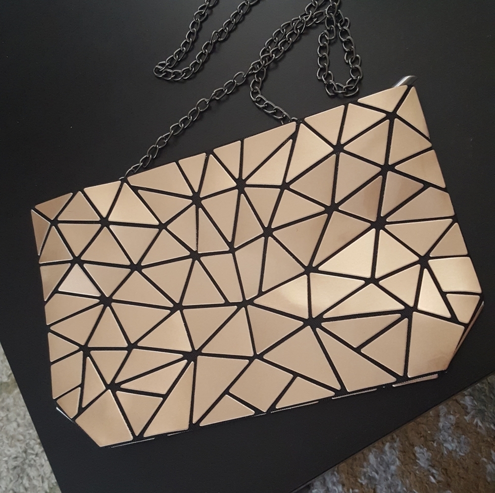 New Unique Metallic Clutch Handbag